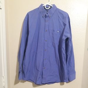 Wrangler George Strait  Button-Down Work Shirt Work Wear Purple Size XL